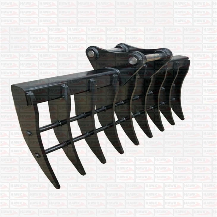 Excavator Forestry Root Rake