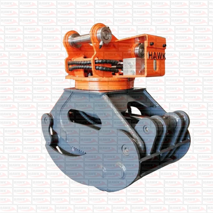 Wood Log Grapple For Excavator