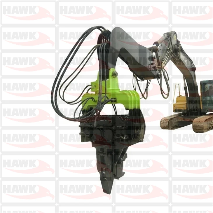 Clip-on Excavator Mounted Sheet Pile Driver